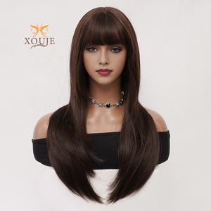 شعر مستعار صناعي قابل للتعديل مصنوع حسب الطلب بمظهر طبيعي وواقعي مناسب للارتداء اليومي للنساء بطول 26 بوصة - Product Image 1