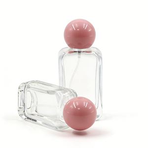 Botella de Perfume Cuadrada de Vidrio Transparente de Alta Calidad con Tapa de Bola, Botella de Fragancia con Atomizador, Botellas Vacías de 30ml 50ml 100ml - Product Image 4