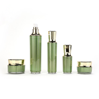 Ensemble d'emballages cosmétiques en acrylique : pot pour crème contour des yeux, flacon pour crème visage et tonique 30ml-120ml, flacon de lotion, pots vides en acrylique 40g-80ml