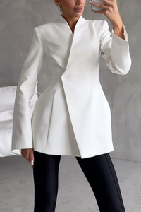 Nouvel <span class=keywords><strong>ensemble</strong></span> deux pièces : haut en satin à manches longues et <span class=keywords><strong>jupe</strong></span> en <span class=keywords><strong>maille</strong></span> extensible - Product Image 6