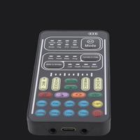 Cambiador de Voz I9, Set Multifuncional Portátil con Tarjeta de Sonido Mini para Grabación, Ideal para Streamers y Computadoras