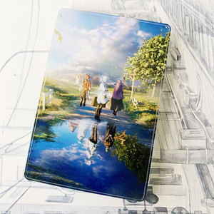 Tarjeta <span class=keywords><strong>de</strong></span> <span class=keywords><strong>pizarra</strong></span> artística personalizable con diseño <span class=keywords><strong>de</strong></span> Freilen "Beyond the Finish Line", decoración <span class=keywords><strong>de</strong></span> mesa coleccionable <span class=keywords><strong>de</strong></span> anime. - Product Image 3