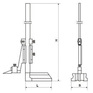 เกจวัด<span class=keywords><strong>ความ</strong></span><span class=keywords><strong>สูง</strong></span>สแตนเลสแบบแข็งขนาด24นิ้ว600มม. - Product Image 3