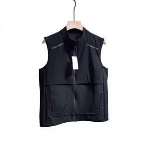 Veste sans manches unisexe personnalisée avec logo, col montant, résistante au soleil, respirante, légère, pour les déplacements en extérieur, imperméable - Product Image 2