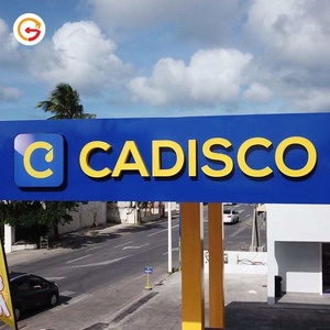 Báo Đốm Nhà Sản Xuất Tùy Chỉnh Enseigne Lumineuse En 3D Ngoài Trời Tùy Chỉnh Ánh Sáng Dấu Hiệu Cho Xây Dựng - Product Image 1