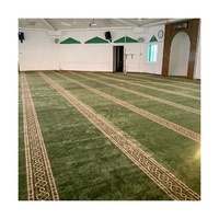 Tapis de prière musulman personnalisé en rouleau, résistant au feu, lavable, tufté, pour mosquée, respectueux de l'environnement, OEM