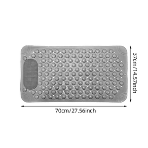 Tapis de bain antidérapant avec ventouses 70x37cm, tapis de douche massant, stock Pologne, prêt à être expédié, dropshipping UE - Product Image 6