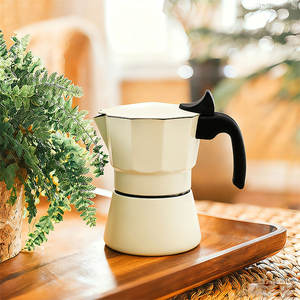 Cafetière à percolateur portable personnalisée 3/6 tasses Cafetera Italiana Cafetière à expresso à poser sur le feu en acier inoxydable 304 Moka Pot - Product Image 3