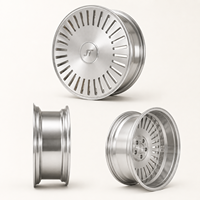Jantes en alliage d'aluminium forgé monobloc 6061-T6 personnalisées de 20 à 24 pouces, jantes classiques à disque intégral de luxe pour berlines haut de gamme