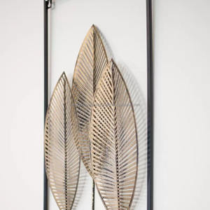 Hot Selling Modern & Rustic Wall Art Black & Gold Leaf Design for Home & Bathroom Decoration Children's Coastal Style Christmas - Product Image 2