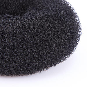 <span class=keywords><strong>Moldeador</strong></span> de nailon medio para mujer, accesorio para el cabello, Donut bollo de corto y fino, rodillo para el cabello con estilo a temperatura fría - Product Image 5