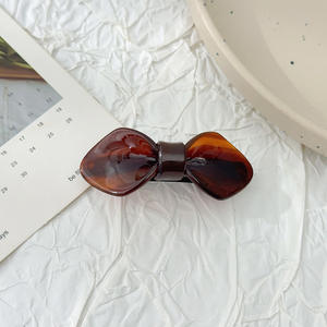 Kinling Conception OEM Personnalisé Acétate Vintage <span class=keywords><strong>Goody</strong></span> Style Barrettes À Cheveux En Forme D'arc Pince À Ressort - Product Image 2