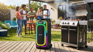 Altavoz Portátil Partybox, <span class=keywords><strong>Caixa</strong></span> De Som, Boombox3, Micrófono Dual, Karaoke, Aux, Sistema de Altavoces para DJ - Product Image 3
