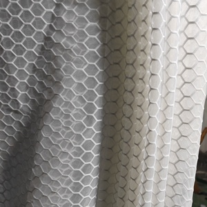 Tela de malla hexagonal Tela de poliéster <span class=keywords><strong>Pongee</strong></span> 50D Bolsa de peso ligero Mochila Tela acolchada - Product Image 6