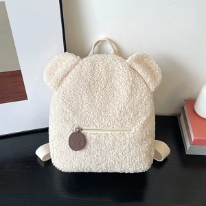 New Plush Teddy <strong>Bear</strong> <strong>Bag</strong> - Trendy <strong>Cartoon</strong>-style Backpack with Dual Shoulder Straps - Product Image 6