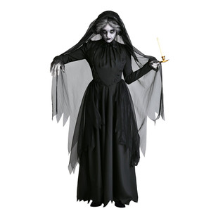 Fear Dark Demon Ghost Cosplay disfraces adultos hombres Halloween fiesta mascarada ropa Scary <span class=keywords><strong>Scream</strong></span> Wizard capa bata disfraz - Product Image 5