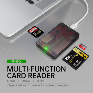 FB 680s Universal USB2.0 High-Speed Card Reader Lar Car Android <strong>Computer</strong> with Truck-loaded Mobile Phone &amp; TF/SD CF Card Slots - Product Image 3