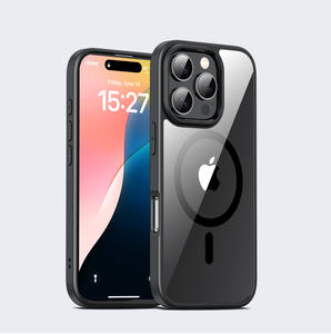 Nueva llegada de lujo magnético TPU PC funda para teléfono móvil brillante transparente funda protectora para teléfono móvil para <span class=keywords><strong>iPhone</strong></span> 16 <span class=keywords><strong>Pro</strong></span> <span class=keywords><strong>Max</strong></span> - Product Image 6