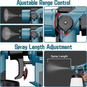Pulvérisateur de <span class=keywords><strong>peinture</strong></span> sans fil 21V |   <span class=keywords><strong>Pistolet</strong></span> à <span class=keywords><strong>peinture</strong></span> électrique haute pression pour murs, clôtures, meubles, bricolage, maison, professionnel - Product Image 6