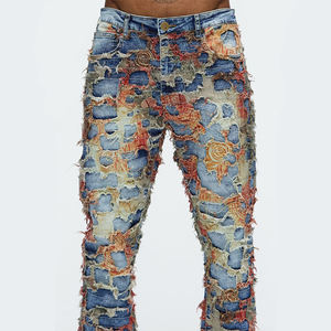 ديزنيو مخصص الرجال الجينز بنطلون مصمم عارضة أزياء جديدة تصميم مستقيم تناسب الجينز للرجل - Product Image 4