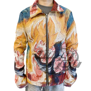 2022 Custom <strong>Minecraft</strong> Full Zip Tapestry <strong>Hoodie</strong> Nipsey Tapestry Sweater Polyester/Cotton Material for Spring Hooded Collar - Product Image 3