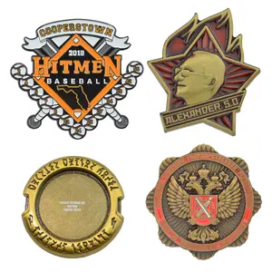 Insignias de solapa de esmalte grande Retro, insignias de Metal de alta calidad, Logo 3D, insignia, fabricante al por mayor