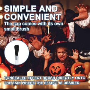 Venta al por mayor EELHOE efectos especiales maquillaje Halloween películas <span class=keywords><strong>cicatrices</strong></span> líquido transparente rígido colodión con cepillo - Product Image 3