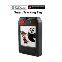 Localizador de fotos reemplazable con tinta electrónica, llavero inteligente impermeable antipérdida, buscador de dispositivos, rastreador GPS para bolsos, carteras y equipaje