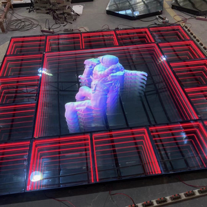 LEDダンスフロアDISCOLIGHT新しいスタイルのインフィニティミラーネオンサイン3Dリアルなネオンライトサインカスタム広告明るい言葉LEDダンスフロア - Product Image 5