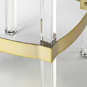 Bar Furniture Modern Pu Leather Bar <strong>Stool</strong> Metal Frame <strong>Counter</strong> <strong>Height</strong> Acrylic Bar <strong>Stools</strong> for Kitchen - Product Image 6