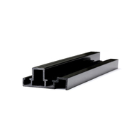 Extrusión de tubería rectangular de PVC, tamaños cuadrados, perfiles de plástico, tubos de plástico rectangulares y cuadrados