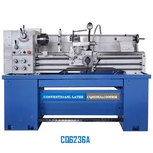 Venta pequeña máquina de torno CQ6236A China precio de fábrica Metal Manual torno Stainsteel maquinaria piezas de torneado Mini máquina de torno