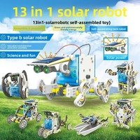 Nuevo Juguete de Ensamblaje DIY, 13 en 1, Coche de Juguete de Plástico con Energía Solar, Robot Inteligente para Bebés de 0 a 3 Meses, Empaquetado en Caja de Color