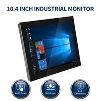Monitor de Pantalla Táctil Capacitiva Bestview de 10.4 Pulgadas, Windows Android, HDMI, VGA, DVI, DP Opcional