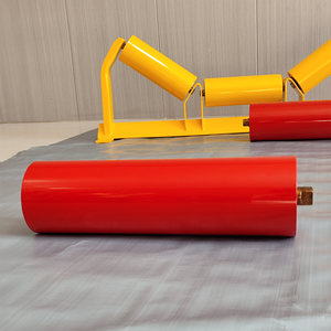 مصنع صيني ، بكرات حزام ناقل من الفولاذ الكربوني 3 صفوف من الفولاذ ، حالة جديدة - Product Image 2