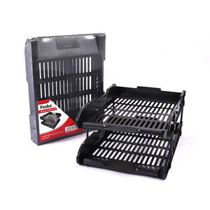 Portadocumenti <span class=keywords><strong>da</strong></span> <span class=keywords><strong>Scrivania</strong></span> in Plastica Nera Foska Organizzazione per Ufficio e Aula per Carta A4 Posta Riviste e Accessori <span class=keywords><strong>da</strong></span> Ufficio - Product Image 6