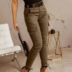 Moda femminile nuovi <span class=keywords><strong>pantaloni</strong></span> Pantalon Multi tasche Costume alla moda <span class=keywords><strong>pantaloni</strong></span> <span class=keywords><strong>Cargo</strong></span> Slim Fit - Product Image 4