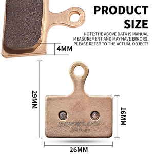 Pastillas de Freno de Disco para Bicicleta de Resina y Cerámica BUCKLOS, Resistentes al Desgaste, Pastillas de Freno Hidráulicas para Bicicleta de Montaña, para K05S K03S K04S, Piezas de Ciclismo - Product Image 4
