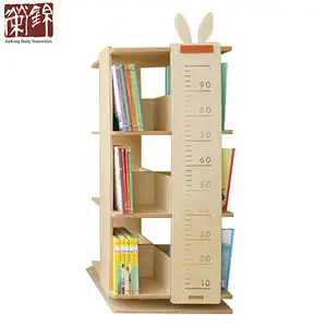 便携式儿童书架现代豪华儿童地板角可拆卸书架