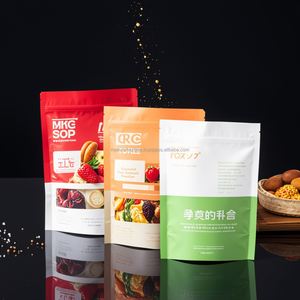 Custom Printed Matte Ziplock Doypack Resealable Smell Proof Stand up <b>Pouch</b> in 500G/1KG Package Mylar Zipper Low MOQ Plastic Bag - Product Image 3