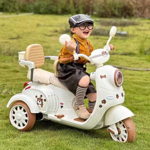 รถมอเตอร์ไซค์ไฟฟ้าสำหรับเด็ก รถสามล้อ ชาร์จไฟได้ พร้อมรีโมทคอนโทรล ของเล่นสำหรับเด็กอายุ 1-3 ปี - Product Image 2