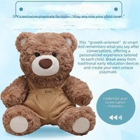 Ours en peluche intelligent IA, compagnon interactif avec double regard émotionnel, en peluche, fonction WIFI, dialogue vocal interactif et fonction anti-stress