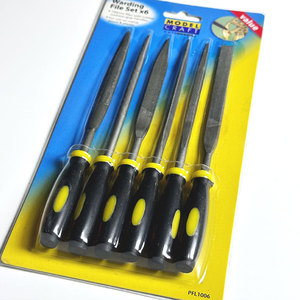 Ensemble robuste de 6 limes de nettoyage pour guide-chaîne de tronçonneuse et affûtage de chaîne de scie, 190 mm, en acier à haute teneur en carbone, outils manuels - Product Image 2