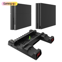 Station de charge verticale TP4-19076 avec refroidissement, double chargeur avec 4 connecteurs pour console PS4 et autres accessoires de jeu