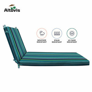 Hotel muebles de exterior de lujo para todas las estaciones impermeable duradero a rayas Silla de salón cojín - Product Image 2