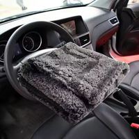 1200Gsm 60X90cm double face mixte peluche torsadée pile rayure microfibre boucle torsadée serviette de séchage de voiture pour Auto Detailing Wash