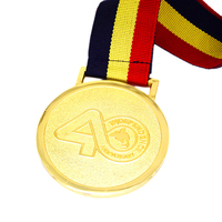 Médaille de musculation de course sportive Médaille de dynamophilie d'escrime de natation personnalisée en boîte