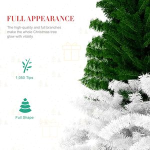 Árbol de Navidad superior doblado de 6 pies con soporte de metal, árbol de Navidad artificial de <span class=keywords><strong>abeto</strong></span> con bisagras Árbol de Navidad estilo sombrero de Papá Noel flexible - Product Image 4