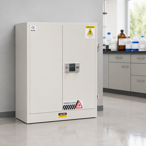 Hazardous Chemical Storage Cabinet Double Door Steel Safety Cabinet Electronic Password <b>Lock</b> <b>Dual</b> Key Management for Laboratory - Product Image 5