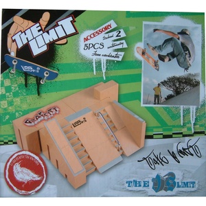 Kit per Skatepark, Hometall Set di 5 Pezzi per Skatepark con <span class=keywords><strong>Rampa</strong></span> per Finger Skateboard, Accessori per Allenamento Ultimate Parks - Product Image 3
